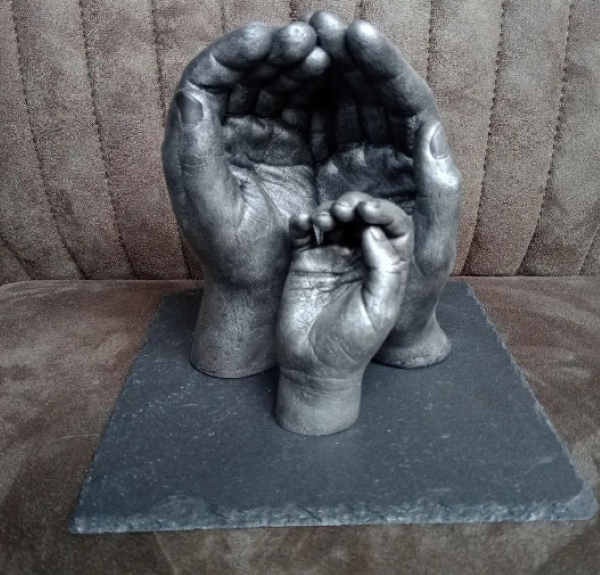 handbeeld handenbeeld kinderen kleinkinderen gipsen handen cadeau voor opa en oma Creazzl